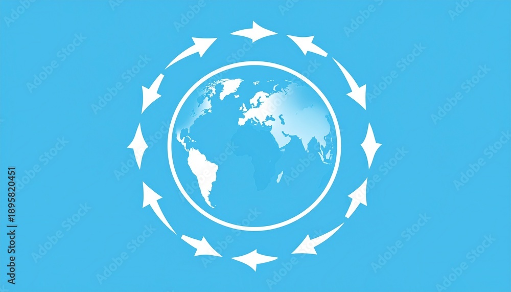 Fototapeta premium Global business network connection with world map and digital shield technology