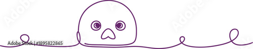 Purple Octopus Face