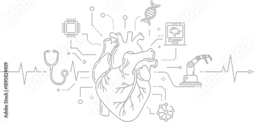 Medical technology and heart health monitoring system