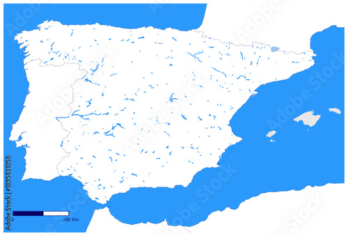 Spain Vector Map