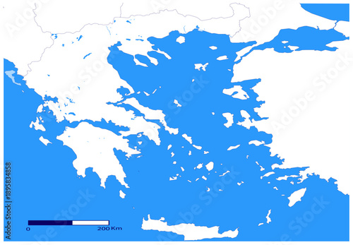 Greece Vector Map