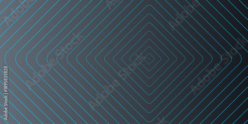 Dark blue gradient geometric pattern with concentric diamond shapes, for background or website header, vector