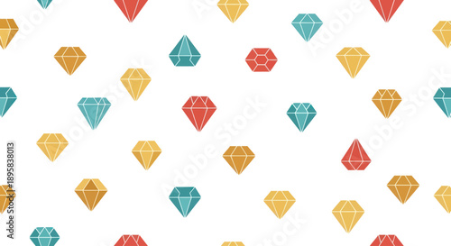 Geometric Diamond Shapes Pattern