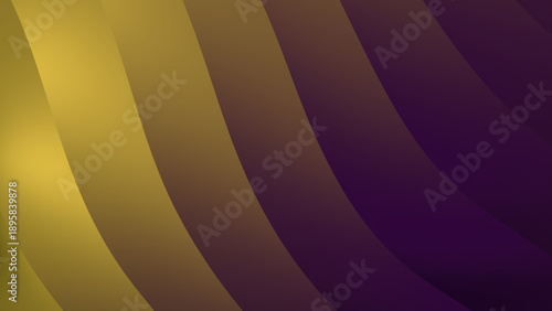 Luxury Abstract Curved Gradient Background in Gold and Purple