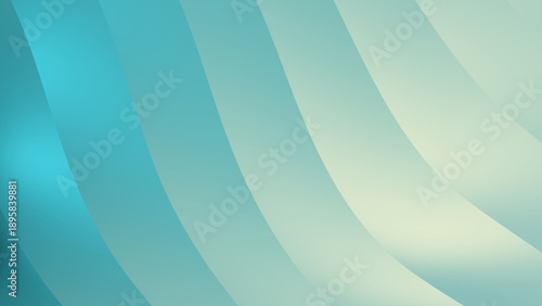 Soft Pastel Abstract Curved Gradient Background in Mint and Aqua