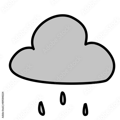 Rainy Weather Cloud Icon Design