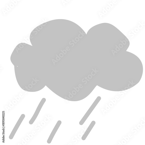 Weather Rain Cloud Icon Graphic