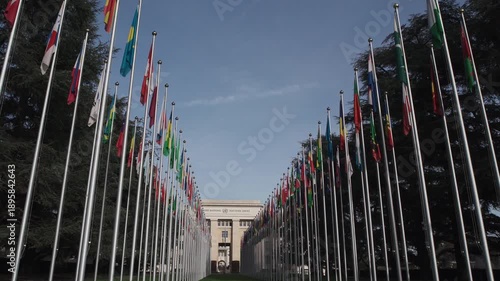 Geneva, Switzerland - 2 nov 2025 The United Nations headquarters in Geneva
