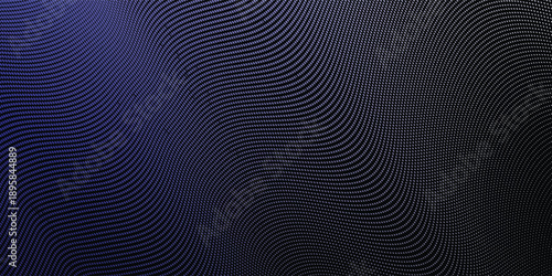 Abstract Geometric Technology Oscillating Waves Isolated on Light Background. Simple Retro Halftone Pattern. Dynamic Technology Wallpaper Minimalist Dots Style