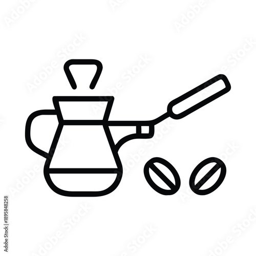 Professional Coffee Culture Icon Set Featuring Espresso Cup Moka Pot

3. Professional Description (English)