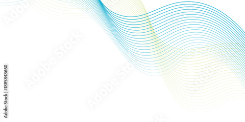 Banner background wavy line pattern green and yellow ,abstract memphis.vector eps 10