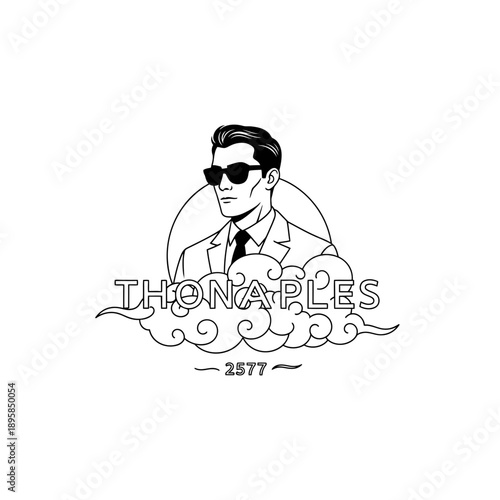 out line 2577 Kongzili Futuristic Tribal Mask Character Illustration