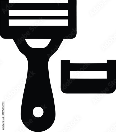 peeler swivel blade silhouette vector illustration on transparent background
