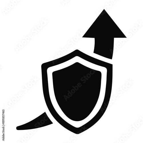 Dynamic illustration depicting the essence of secure progress, continuous upward growth, and robust protection strategies for achieving success and stability in any endeavor