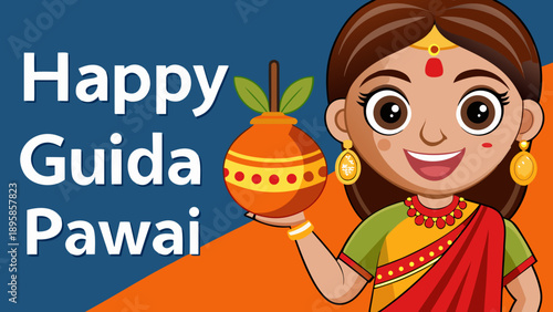Celebrating guida pawai with traditional joy and warmth Vector