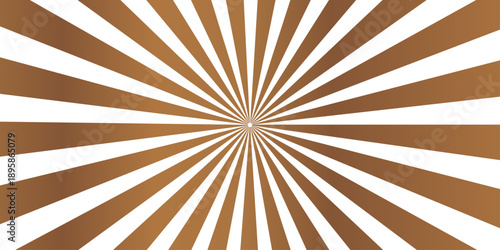 Vintage grunge sunburst background with retro rays and paper texture featuring a brown dirty starburst design for an old vector wallpaper backdrop