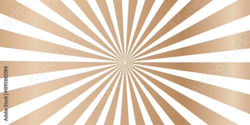 Vintage grunge sunburst background featuring retro paper texture with brown rays and a dirty starburst design for a weathered vector wallpaper backdrop