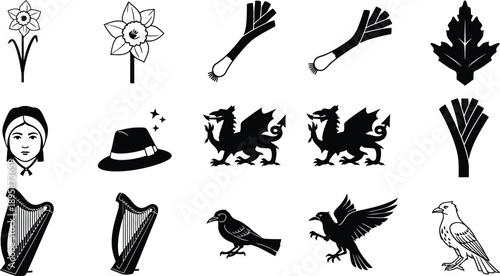 Collection of various symbols and icons
