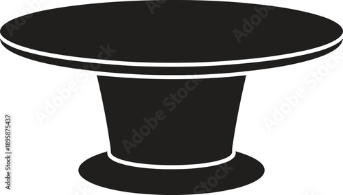 Modern table icon. Furniture, dining, interior design, living room, vector illustration