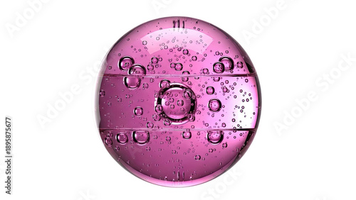 Pink Orb with Bubbles