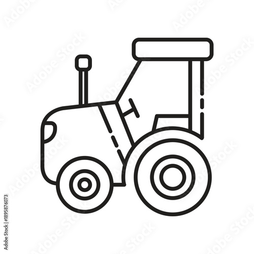 Tractor Line Icon