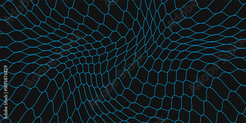 Seamless blue and black overlapping woven pattern vector