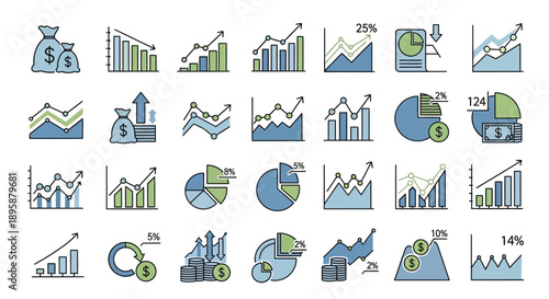 Business and Finance Charts and Graphs Collection