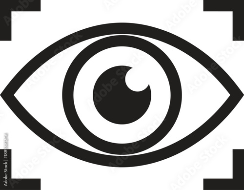 Eye icon. Vision, eyesight, medical, technology. Vector illustration