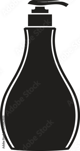 Soap bottle, skincare, hygiene, personal care, vector illustration