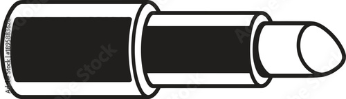 Lipstick cosmetic product, beauty, makeup, fashion. Vector illustration