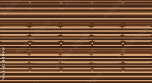 Horizontal striped pattern with wood grain texture in shades of brown