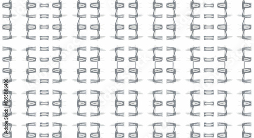 Gray and white geometric abstract pattern with a subtle texture, repeating motif in a grid.