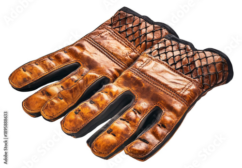 Barbecue Gloves - Heat-Resistant Barbecue Gloves for Safe Grilling and Cooking Isolated on White Background