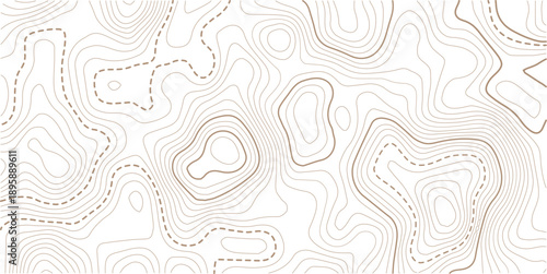 abstract golden topography background..Topographic map and landscape terrain texture grid, Abstract lines background. . Rendering abstract illustration.
