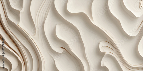 Elegant Hardwood Wave Texture with Sculpted Timber Surface Pattern Variation 