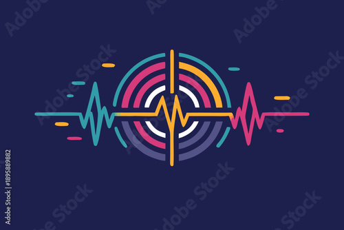 creative pulse core generating abstract patterns