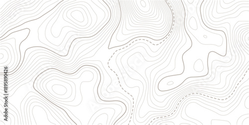 Abstract topographic contours map background. Topography lines and circles background. Topographic map Patterns, Topographic map and place for texture.