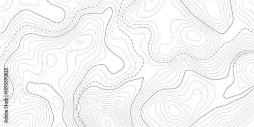 Topographic contour map. similarcartography illustration. Topography and geography map grid abstract backdrop.seamless cartography ware frame area contour topo grid map. 