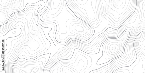 Abstract topographic contours map background. Topography lines and circles background. Topographic map Patterns, Topographic map and place for texture.
