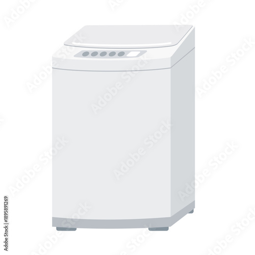 シンプルな縦型洗濯機のイラスト