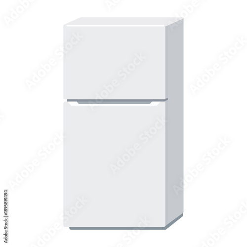 シンプルな冷蔵庫のイラスト