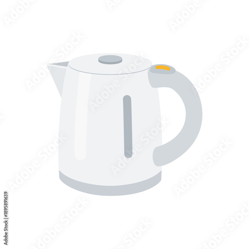 シンプルな電気ケトルのイラスト