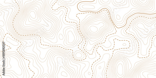 Topographic gold luxury map background. Geographic abstract pattern. The topo contour or wallpaper..paper texture Imitation of a geographical map shades.
