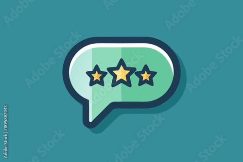 chat star rating icon