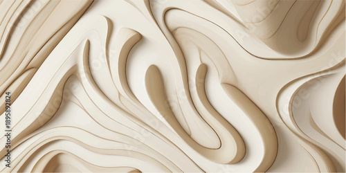 Golden brown wood texture with flowing liquid wave pattern
