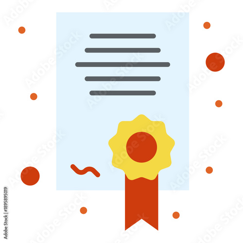 Diploma of Excellence: A beautifully illustrated certificate of achievement, complete with a gold seal and ribbon, serves as a timeless symbol of accomplishment and dedication. This vibrant.