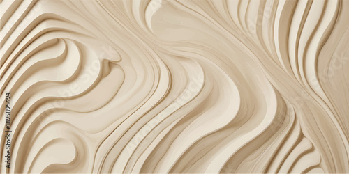 A natural brown wood grain texture showcases a dry timber board surface with an old oak pattern reminiscent of desert sand dunes and beach waves