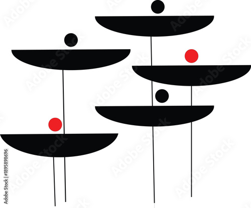 vector illustration of a red chair