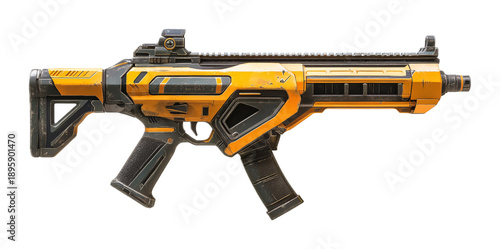 Battle Rifle - Precision Battle Rifle Isolated on White Background