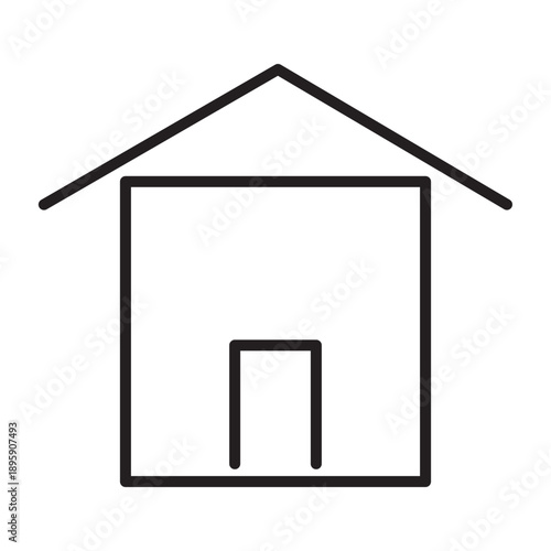 home icon on a white background. home icon. house icon. line simple icon. 